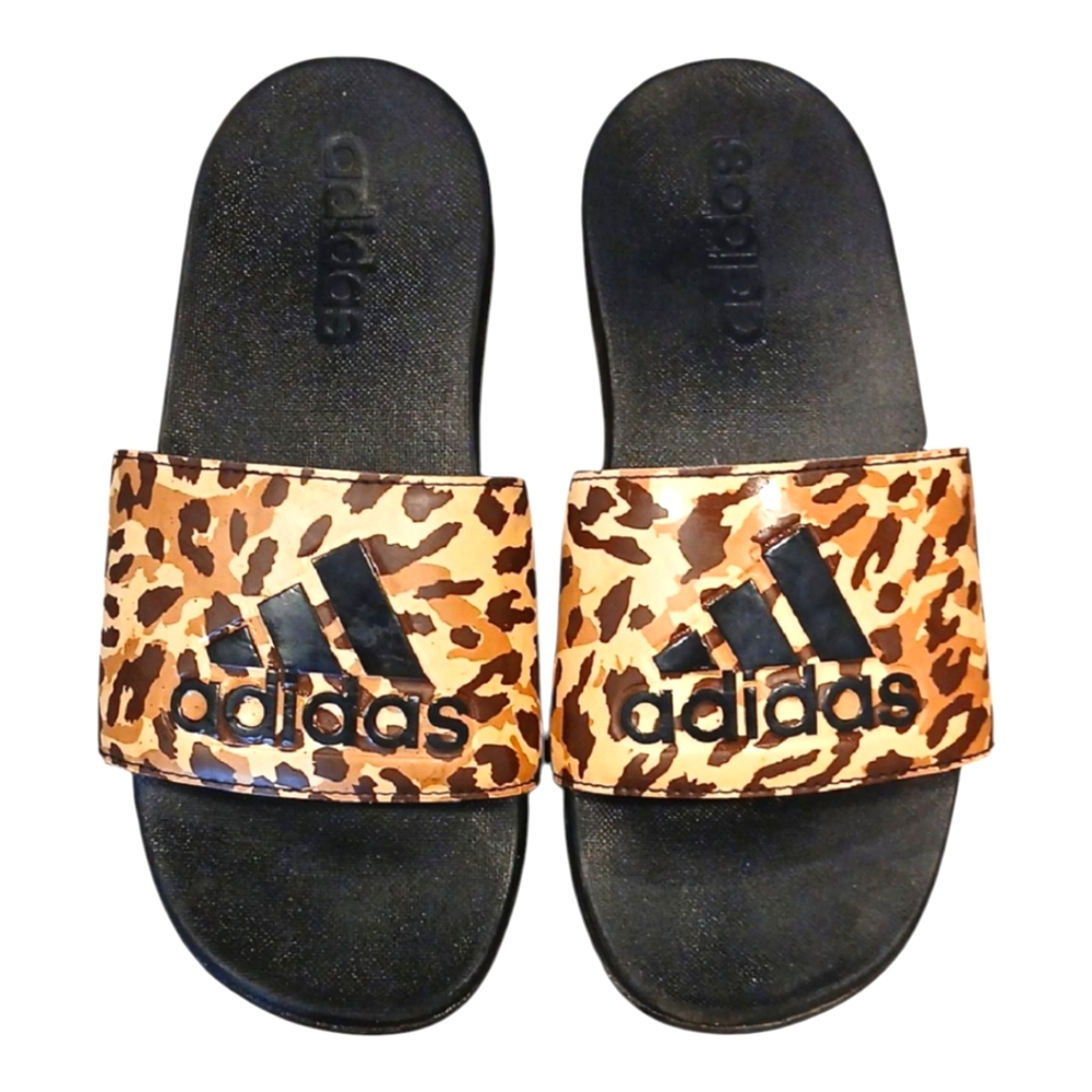 Adidas Leopard Print Slides - 2
